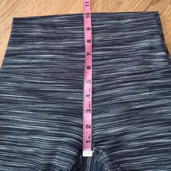 Lululemon Align Pant II 25" Mini Space Dye Herringbone Heathered Black White 6 - Picture 6 of 10